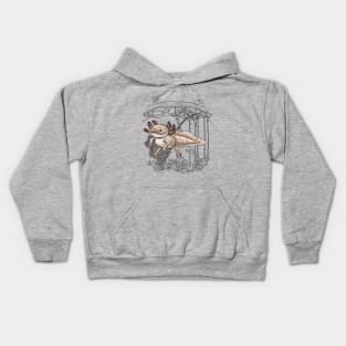 The endangered Axolotl in it's native lake Kids Hoodie